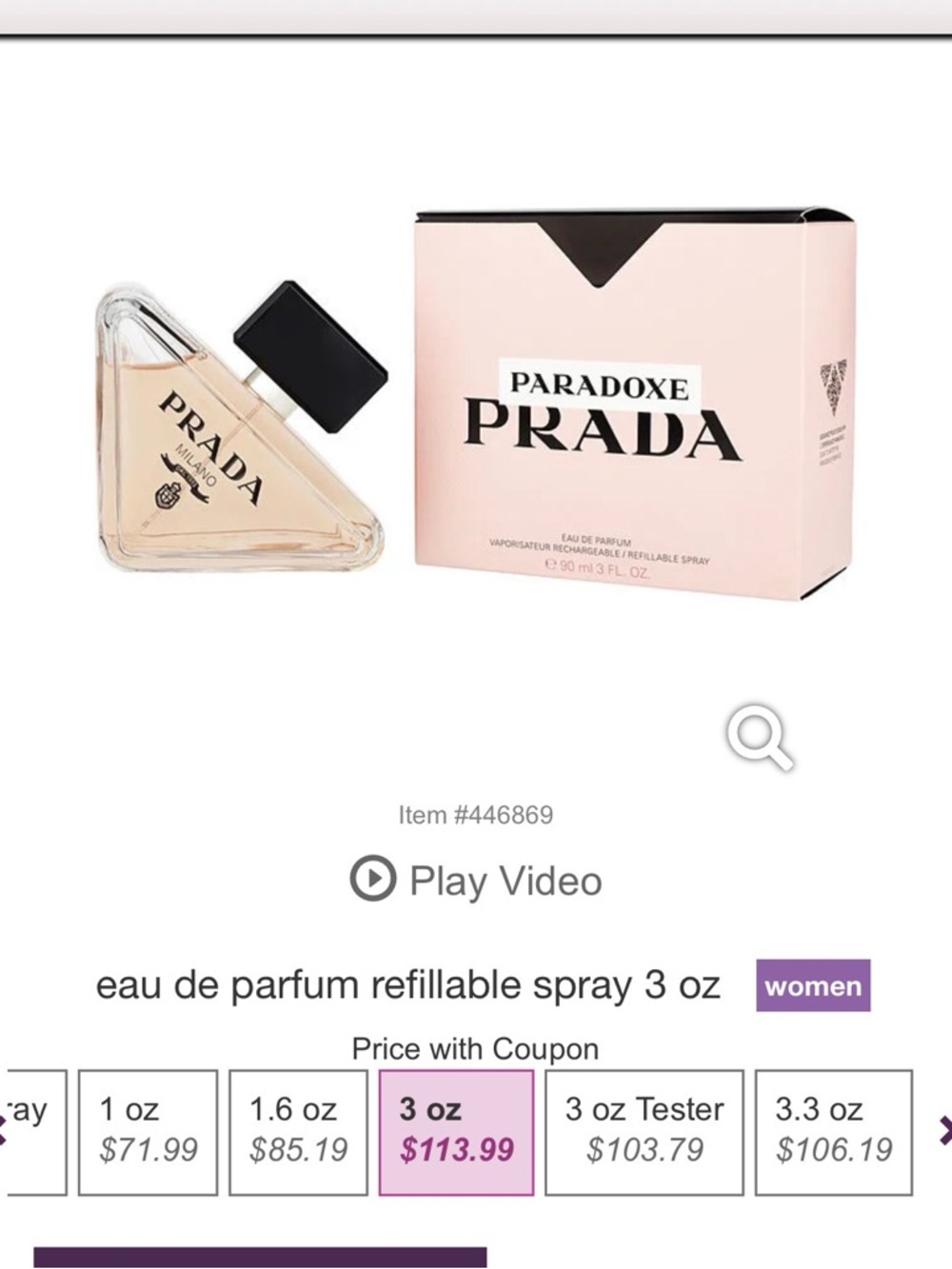 Prada Paradoxe Eau de Parfum in Blush Pink and Black